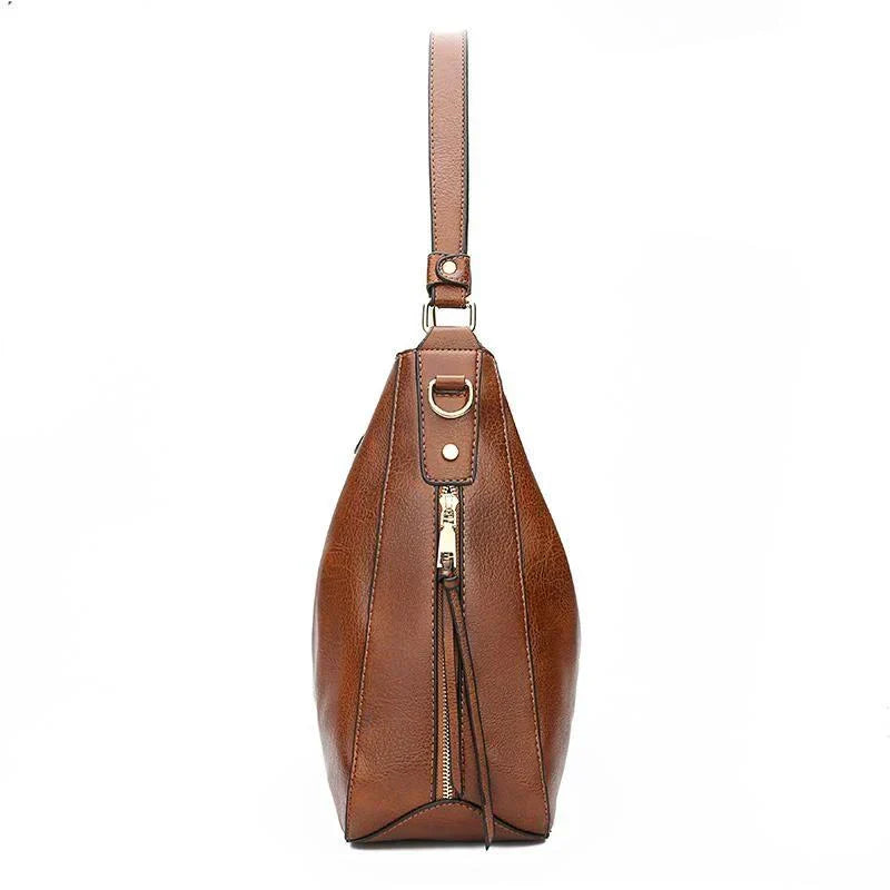 Bolso de Hombro de Piel de Lujo Antirrobo + Monedero de REGALO