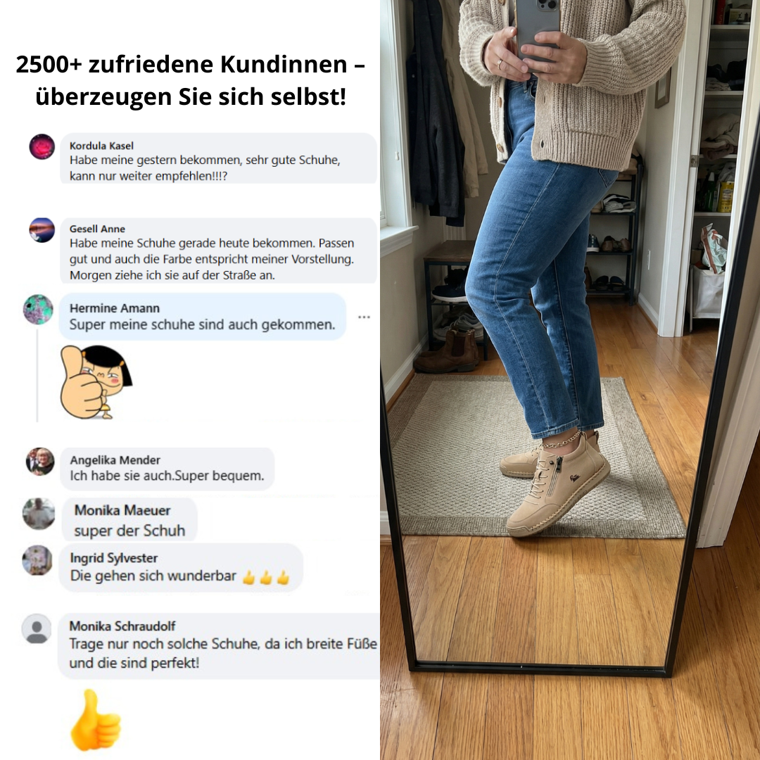 Mila – Zapatillas ortopédicas cómodas con cremallera