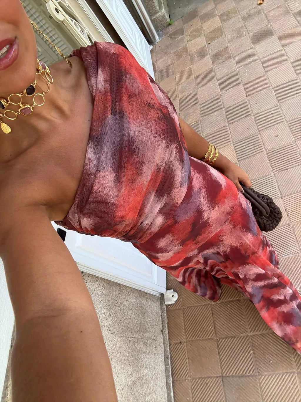 Vestido Toledo: Maxi de un hombro en Mesh