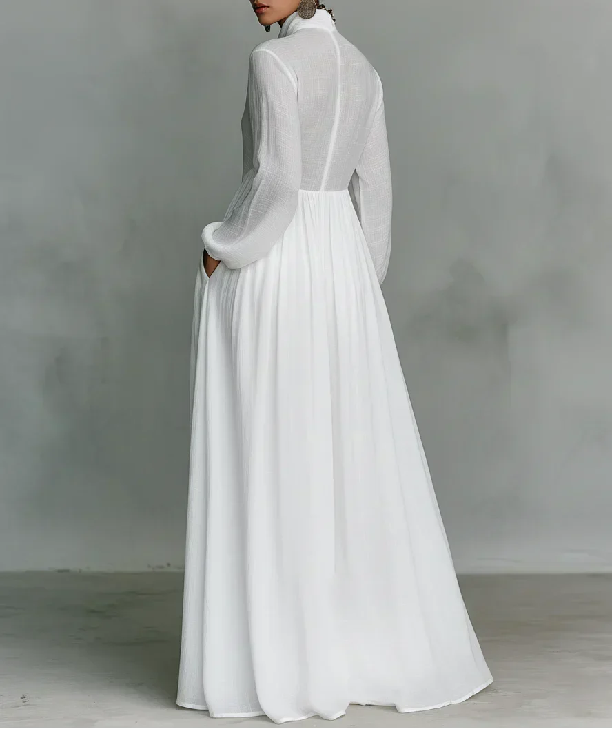 Vivaldi™ | Vestido maxi en mezcla de lino y algodón