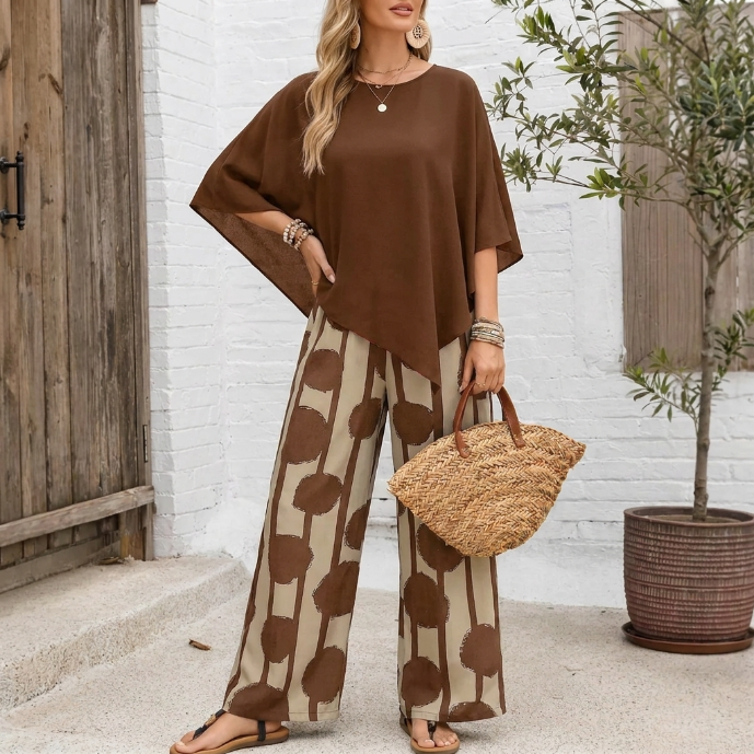 Conjunto Elena marron