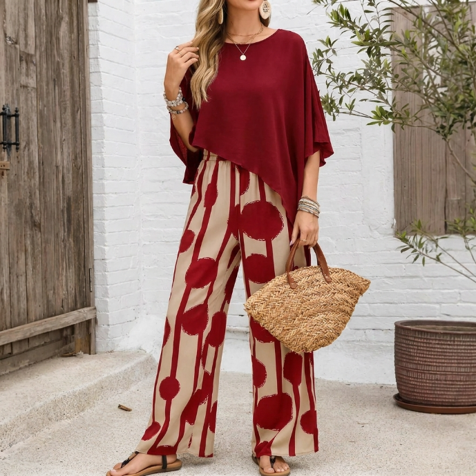 Conjunto Elena rojo