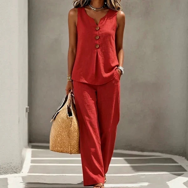 Conjunto Iria rojo