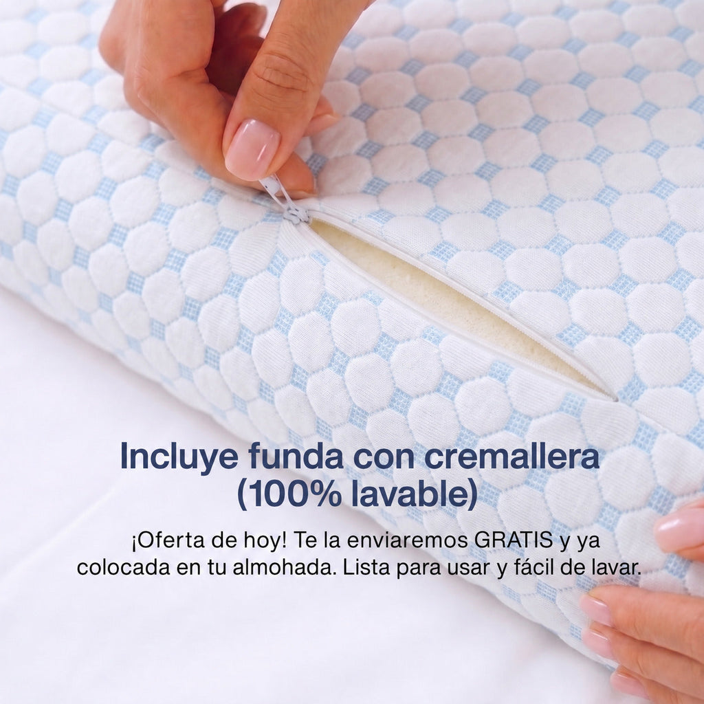 Incluye funda con cremallera 100% lavable